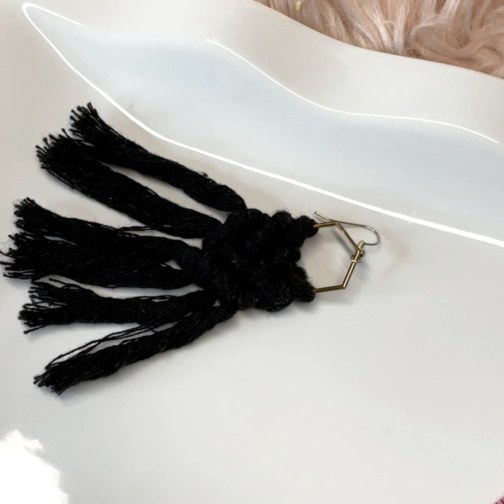 Boho Braided Earrings - Picture 4 of 4